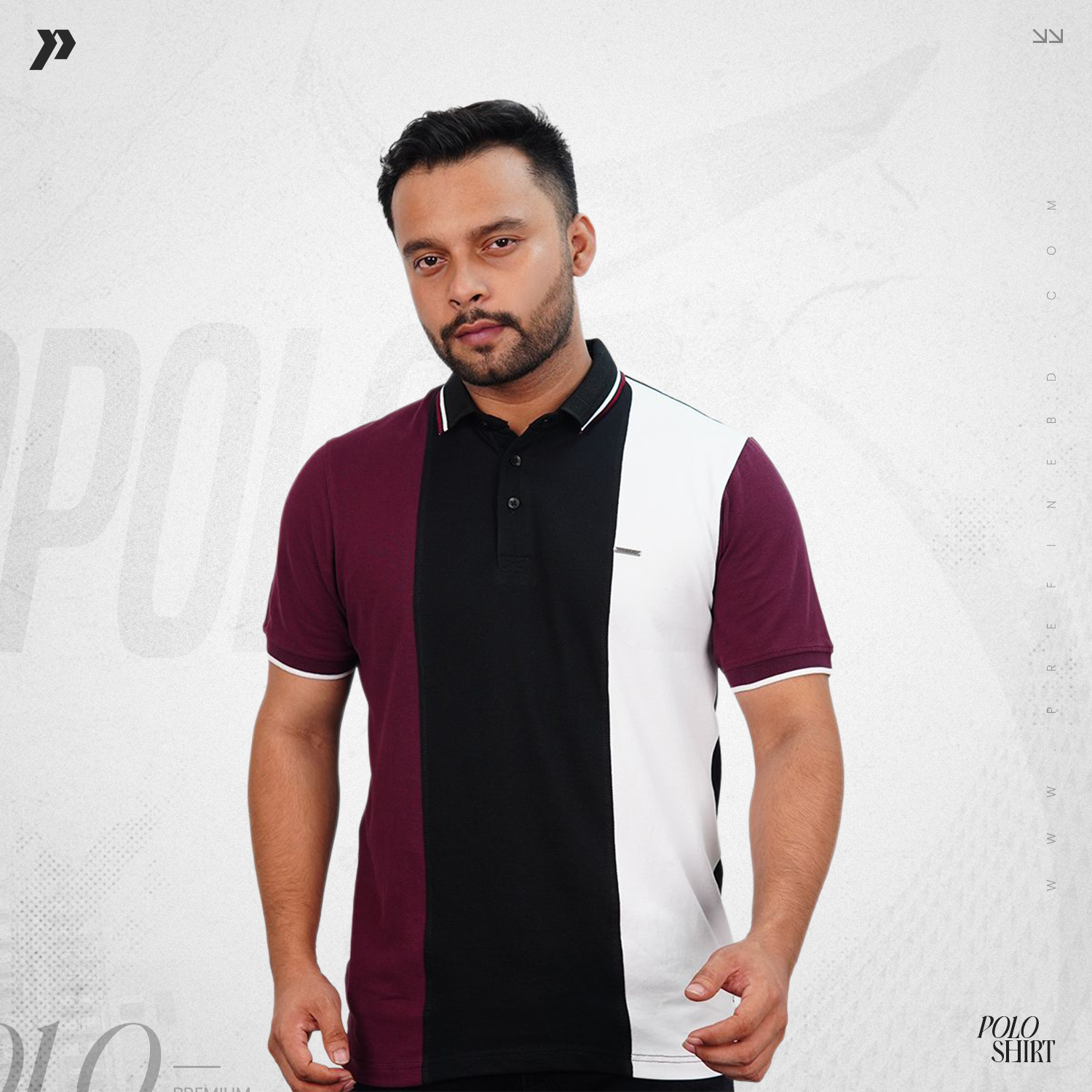 Royale Contrast Cotton Polo – Veylor