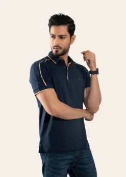 Royale Contrast Cotton Polo – Luxor