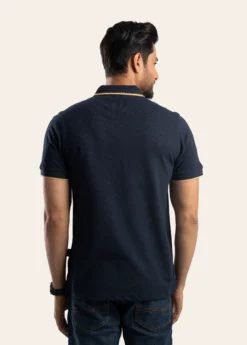 Alternative view of Royale Contrast Cotton Polo – Luxor