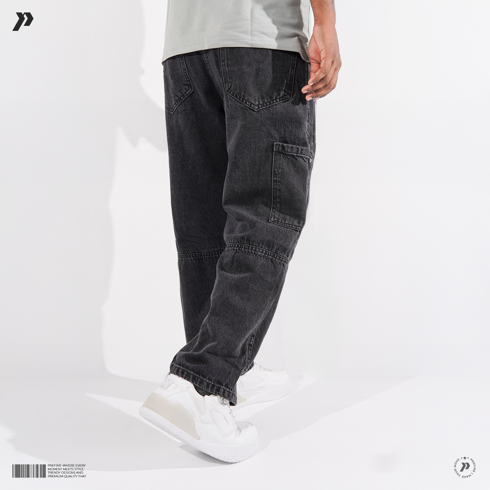 Men’s Baggy Cargo Pants with Six Utility Pockets GSB-201 - Image 2