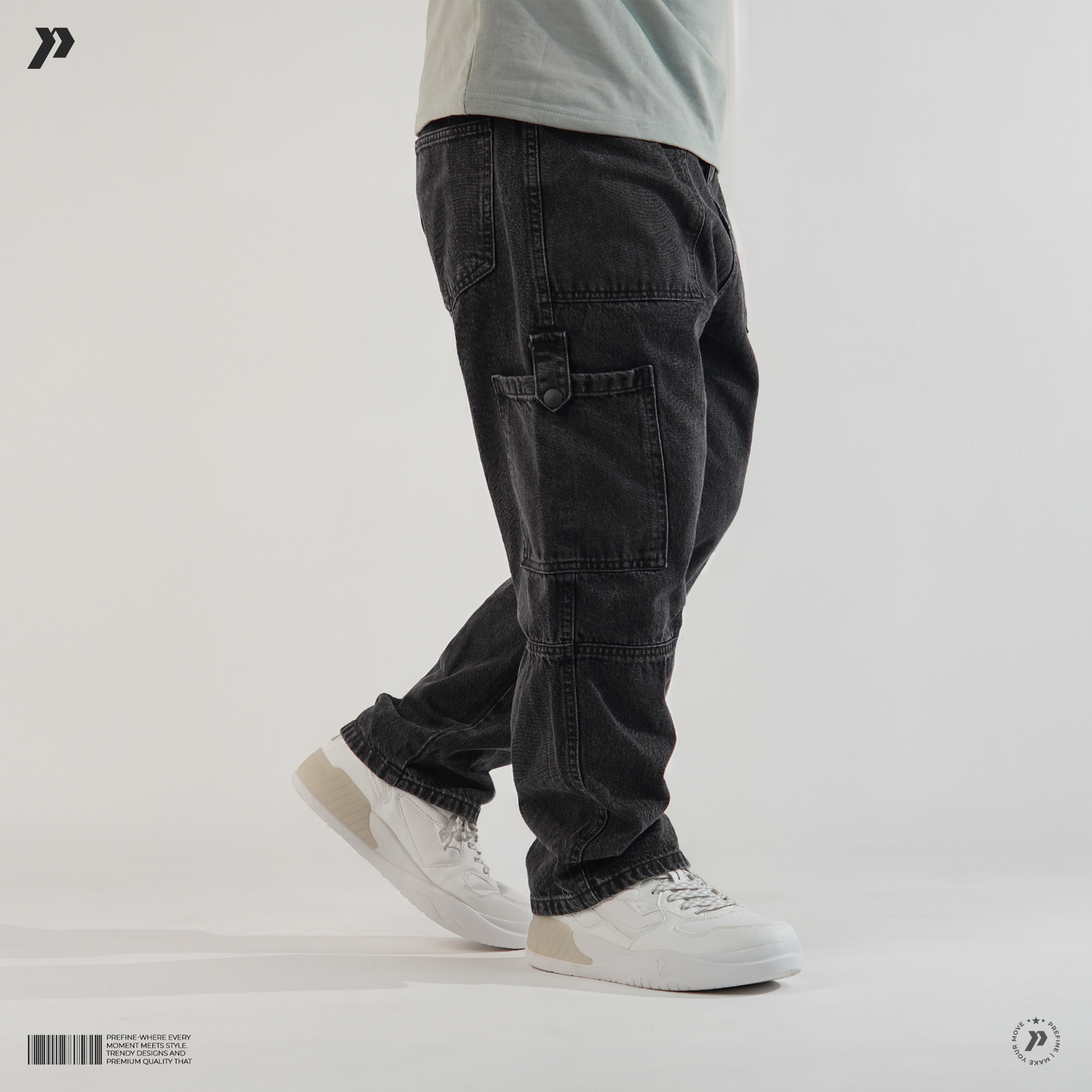 Men’s Baggy Cargo Pants with Six Utility Pockets GSB-201