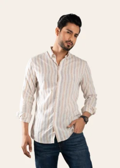 Premium Casual Stripe Shirt – S 006