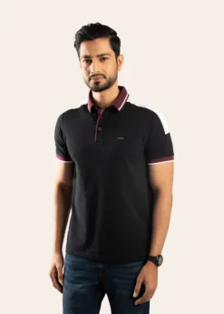 Royale Contrast Cotton Polo-Dyniq