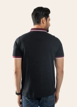 Alternative view of Royale Contrast Cotton Polo-Dyniq