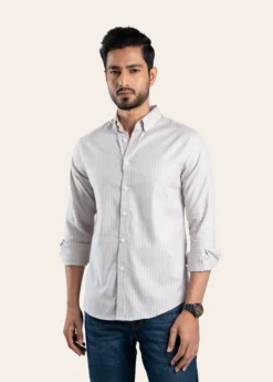 Premium Casual Stripe Shirt – S 011