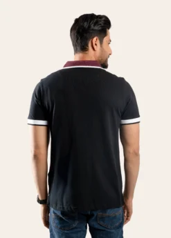 Alternative view of Royale Contrast Cotton Polo – Trivon