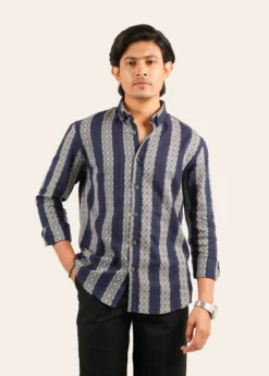 Premium Casual Stripe Shirt – S 013