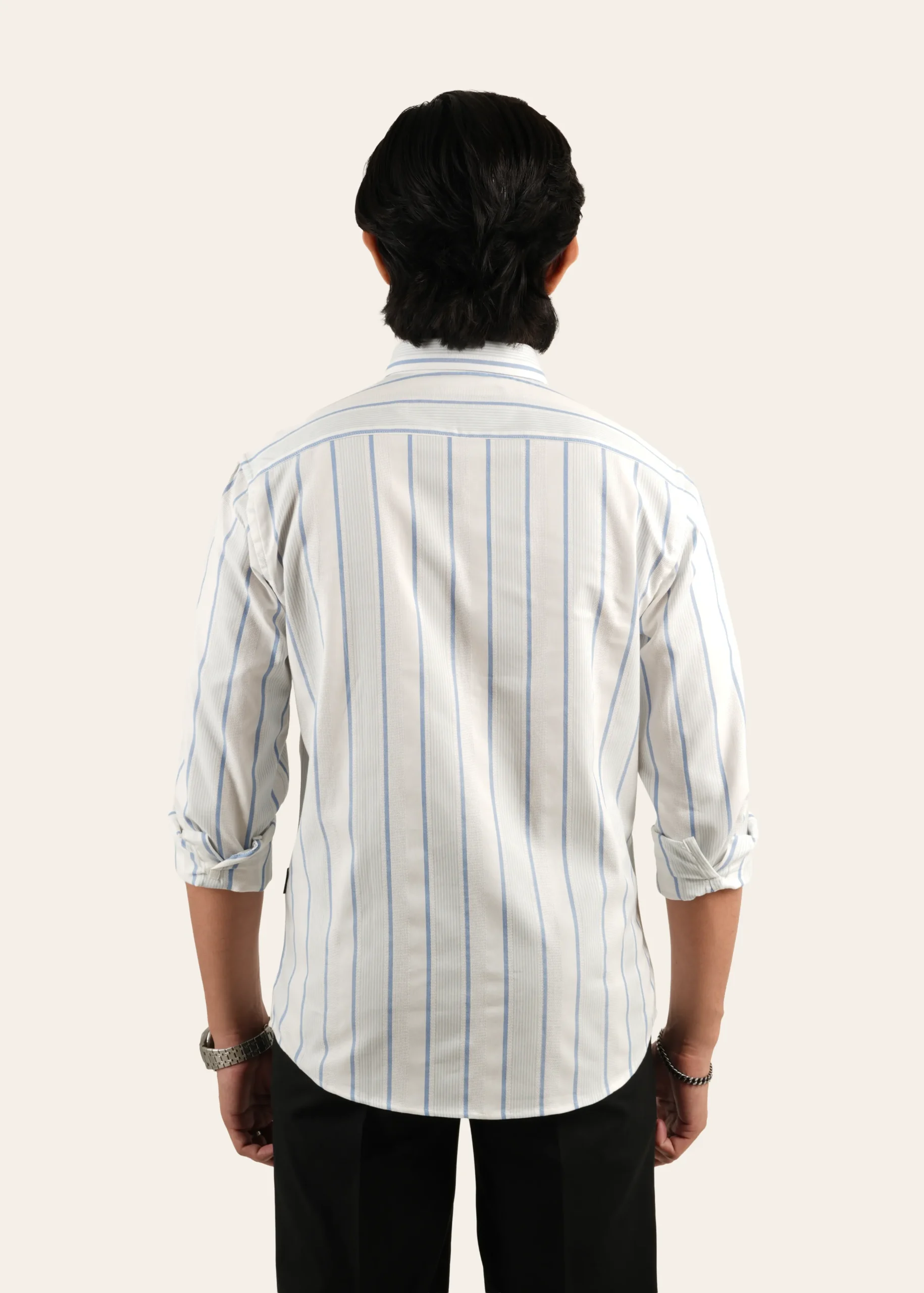 Premium Casual Stripe Shirt – S 014 - Image 3