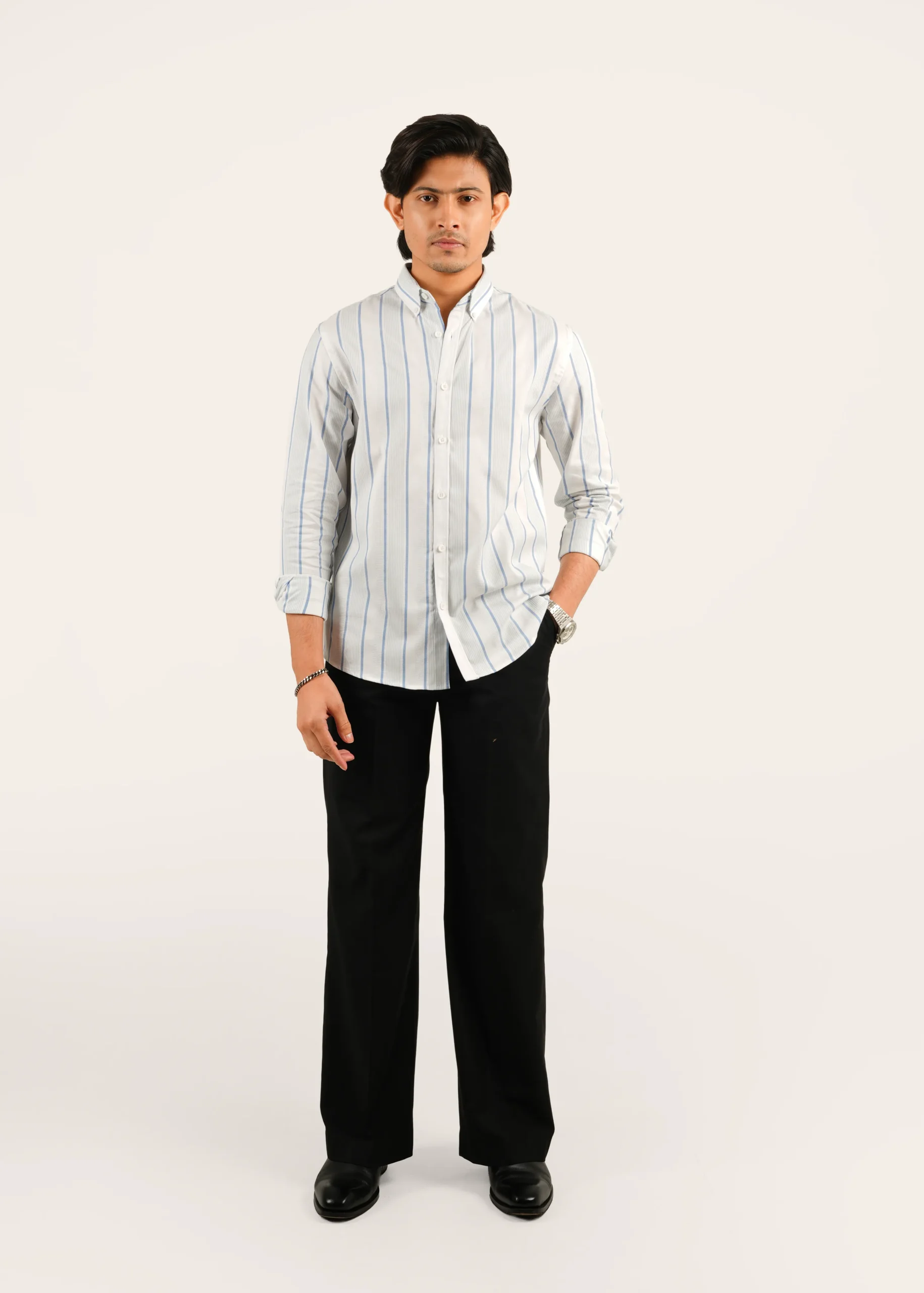 Premium Casual Stripe Shirt – S 014 - Image 4
