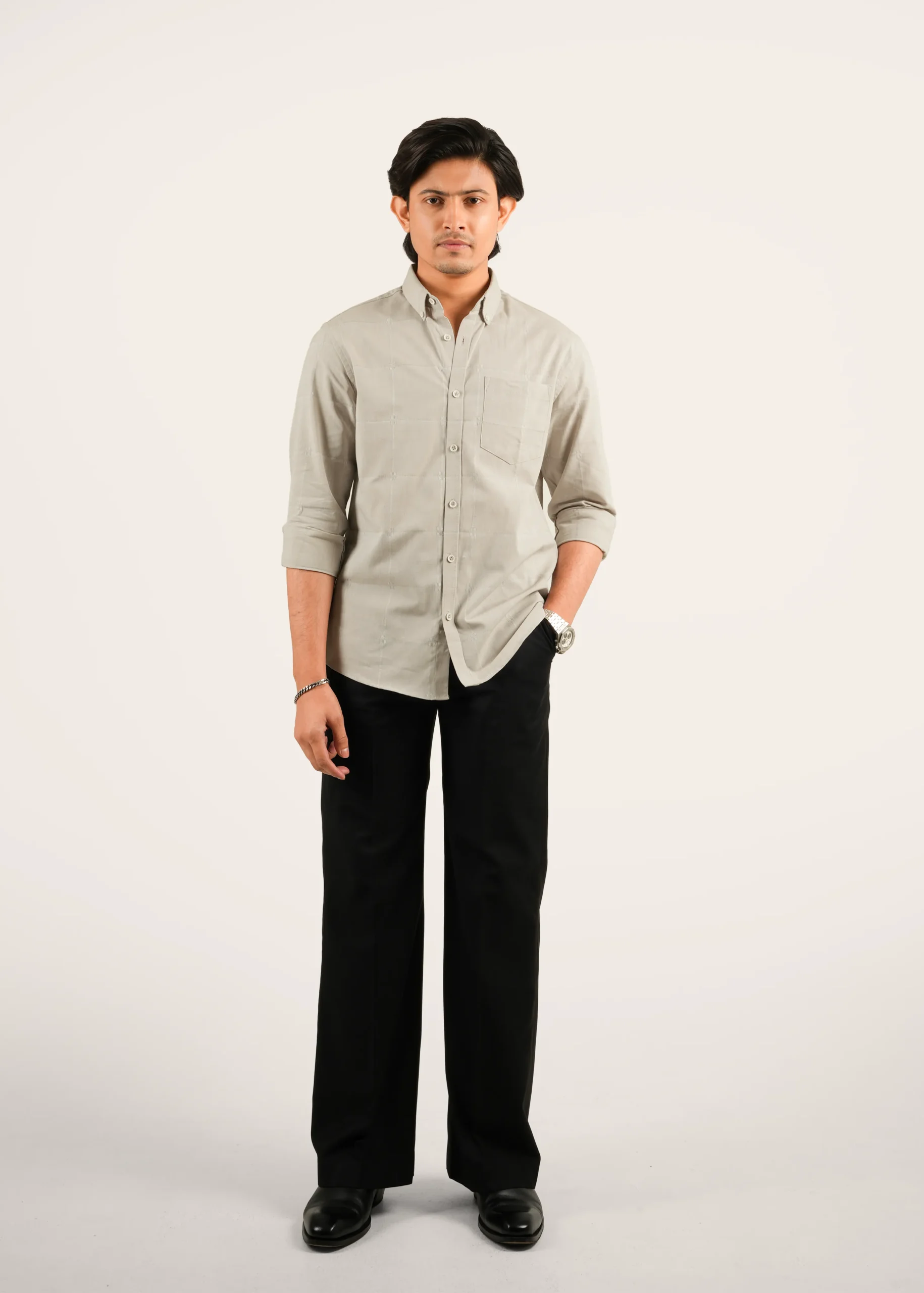 Premium Casual Stripe Shirt – S 016 - Image 4