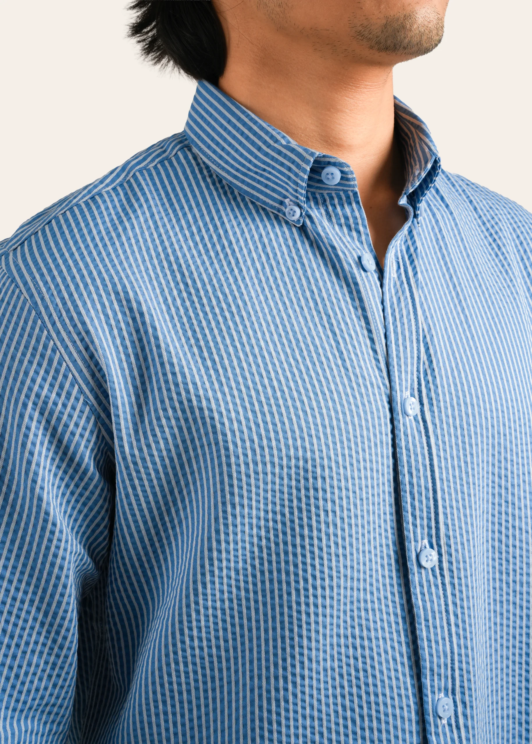 Premium Casual Stripe Shirt – S 018 - Image 2