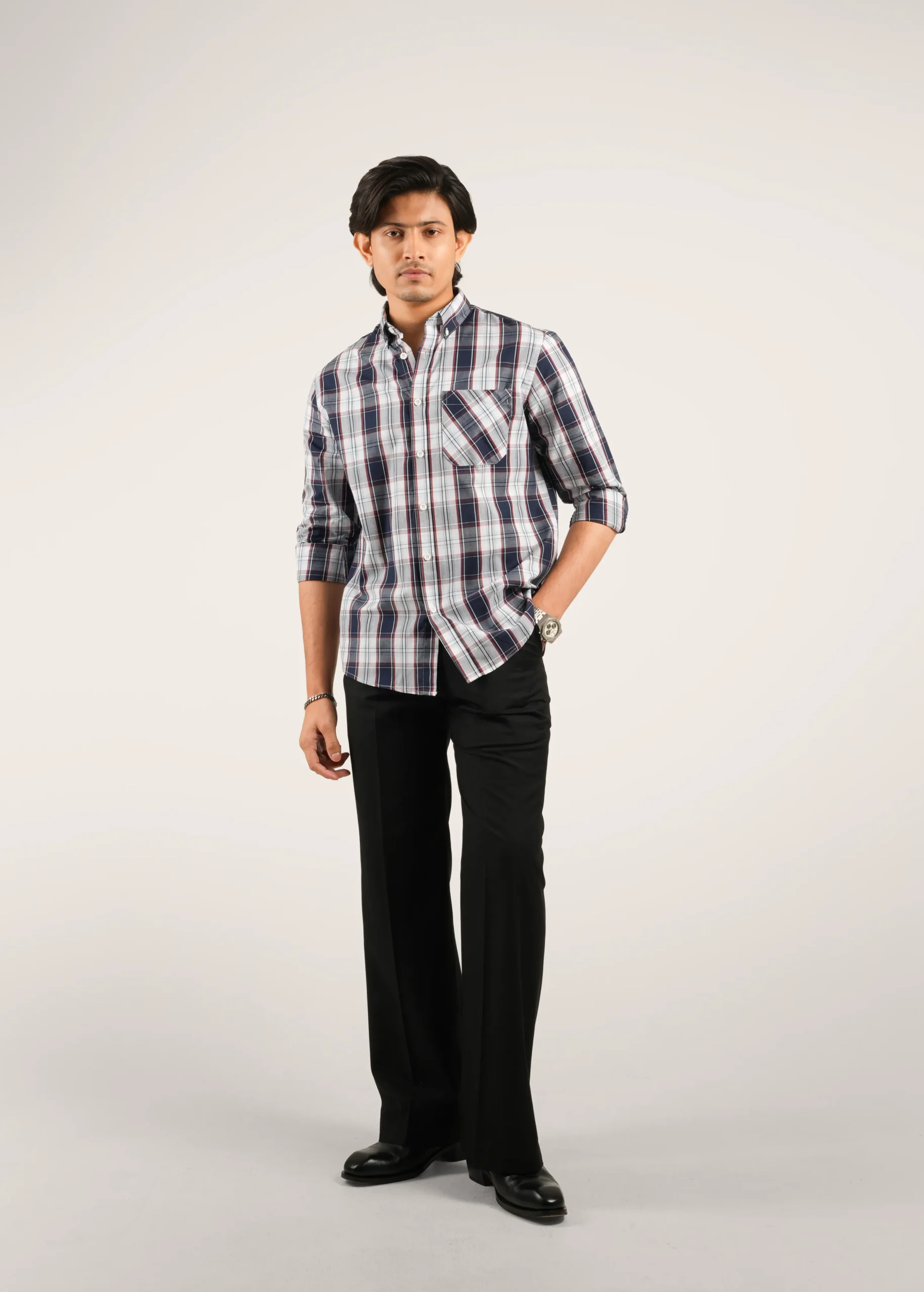 Premium Casual Stripe Shirt – S 019 - Image 4