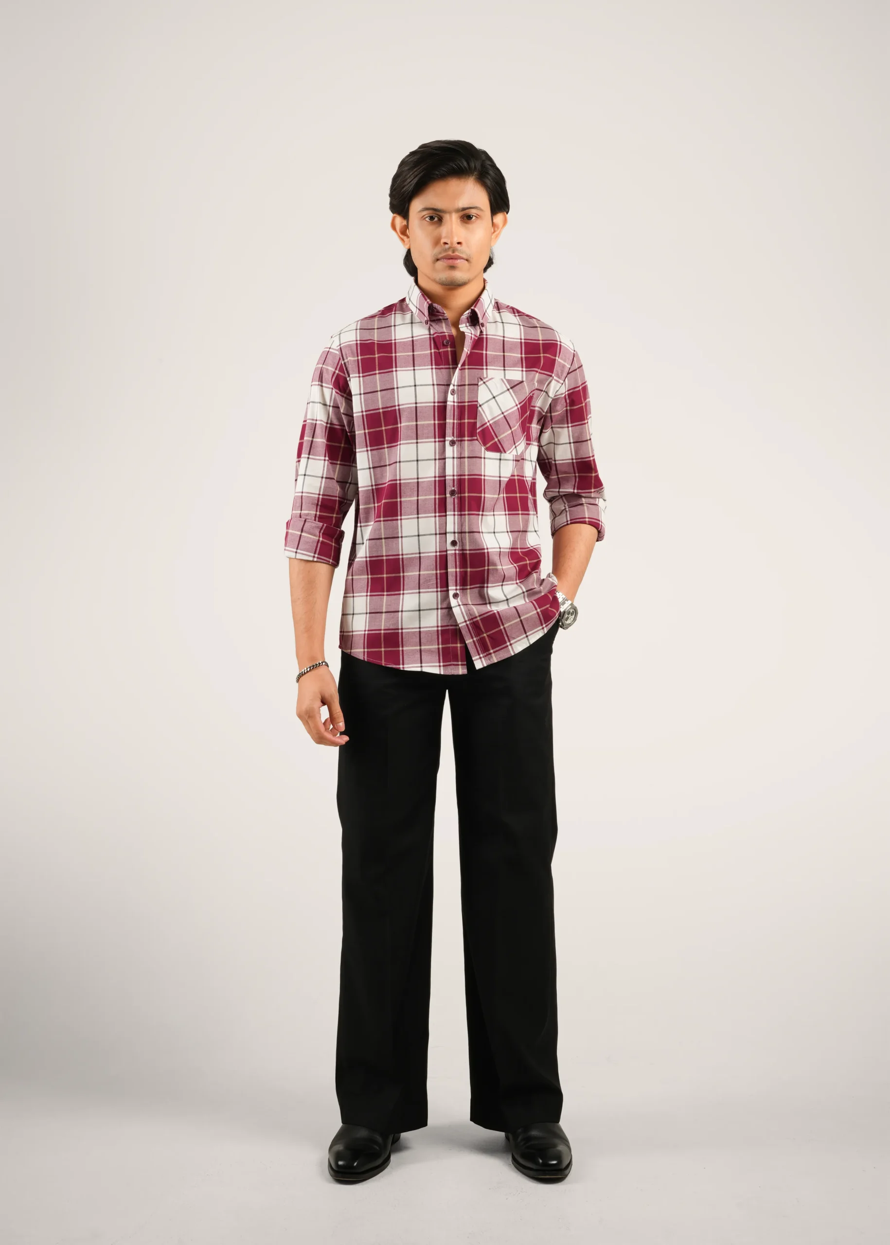 Premium Casual Stripe Shirt – S 020 - Image 4