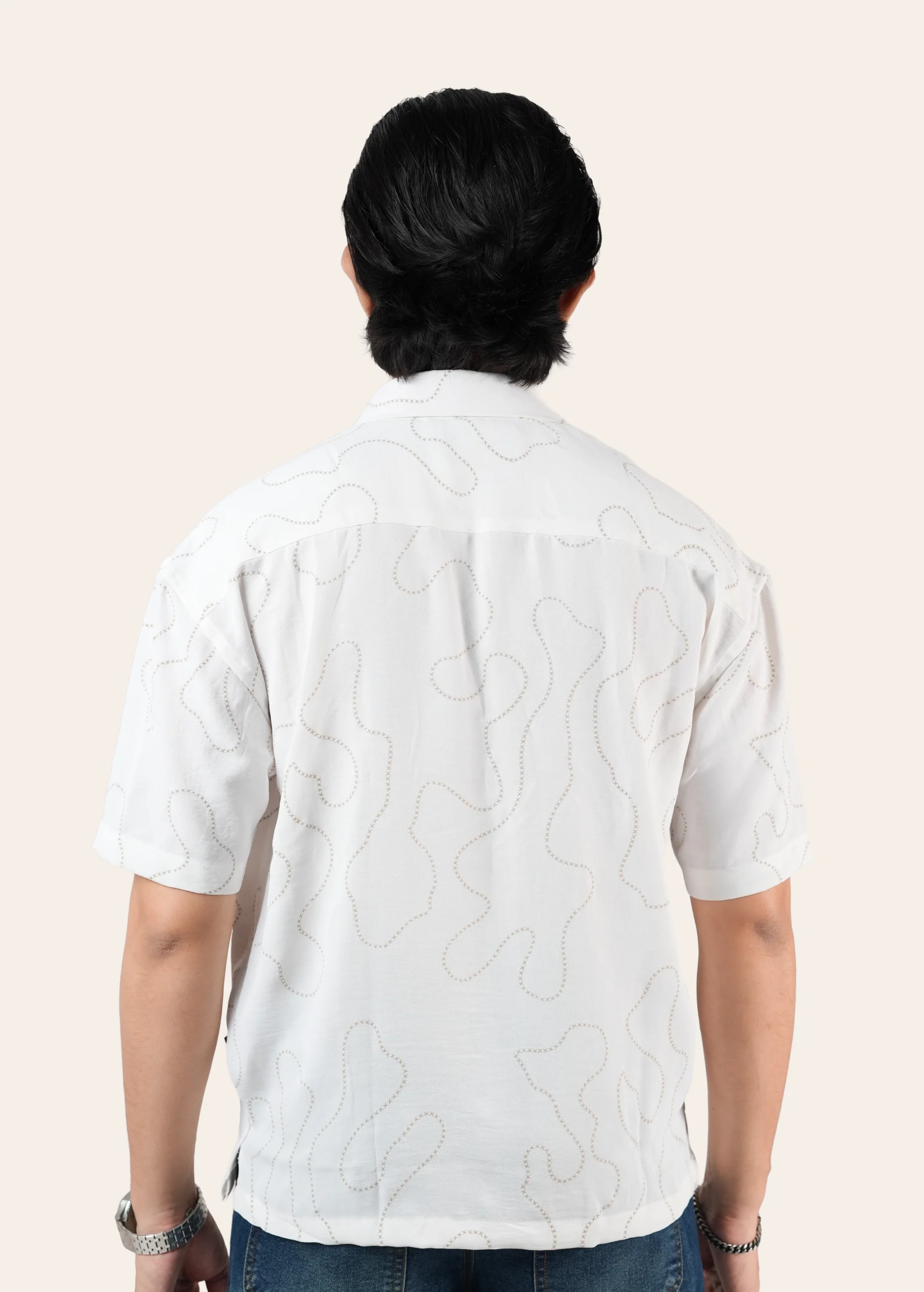 Ivory Drift Premium Casual Shirt - Image 3