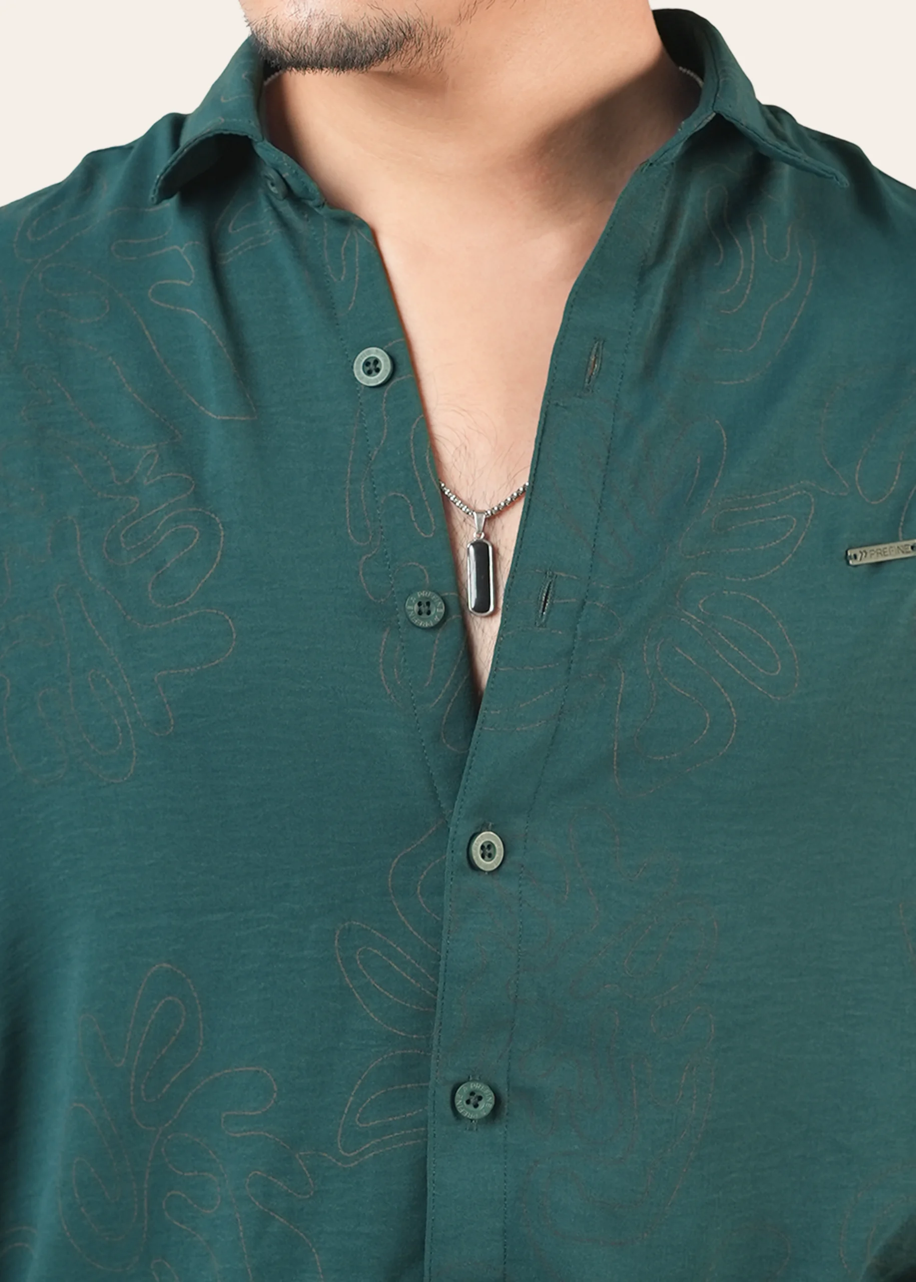 Burgundy Aura Premium Casual Shirt - Image 2